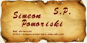 Simeon Pomoriški vizit kartica